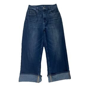 Halara Medium Petite Womens Cuffed Lightweight Denim Jeans Sz M 29 x 24.5